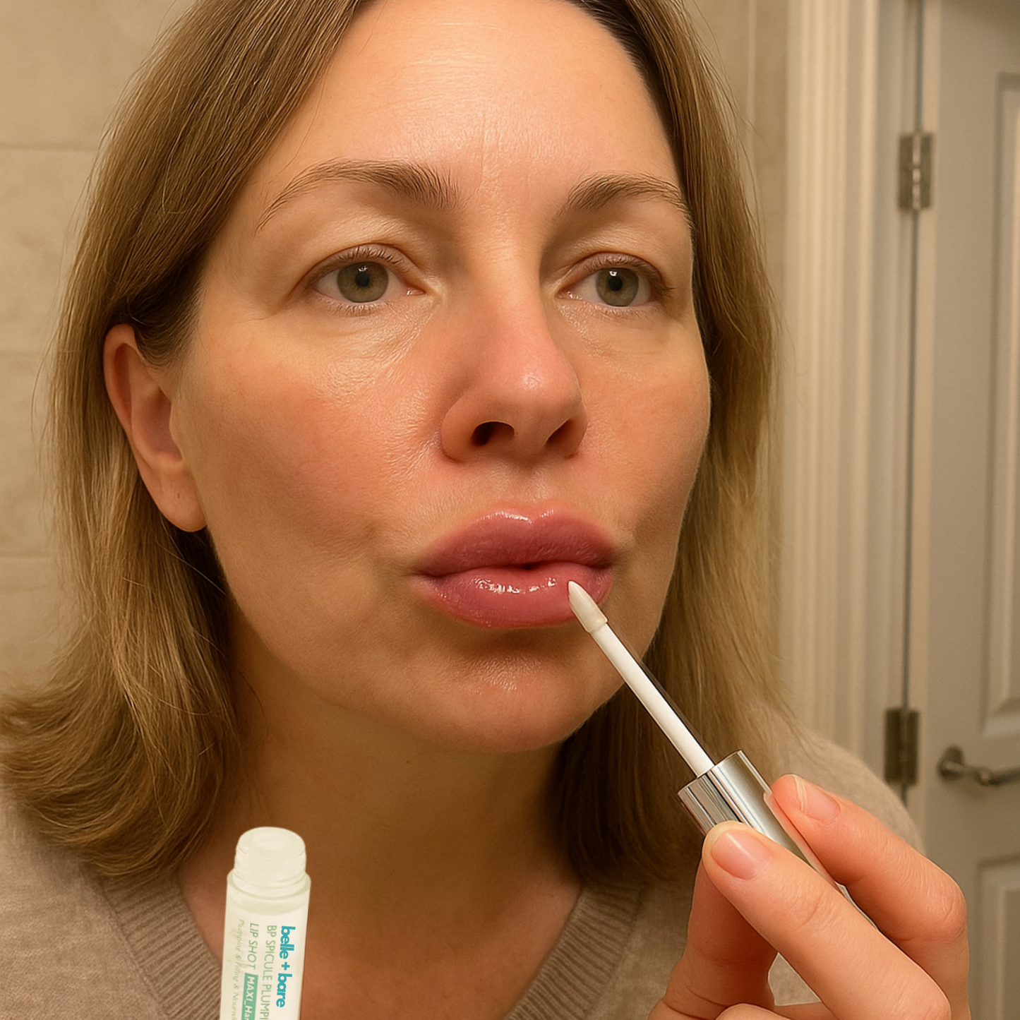 Belle + Bare Lip Plumping Shot
